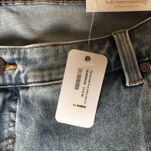 Gorgeous Studded Ultimate Denim Soft Surroundings Plus Size Jeans - Picture 8 of 10